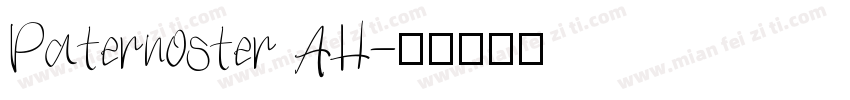 Paternoster AH字体转换